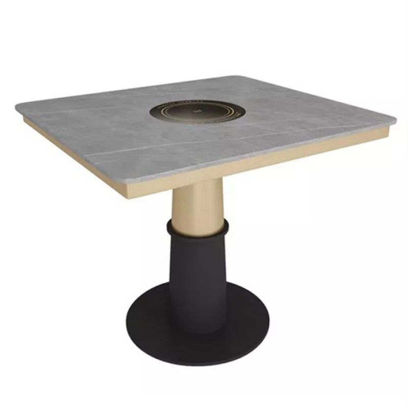High-end hot pot restaurant marble dining hot pot table