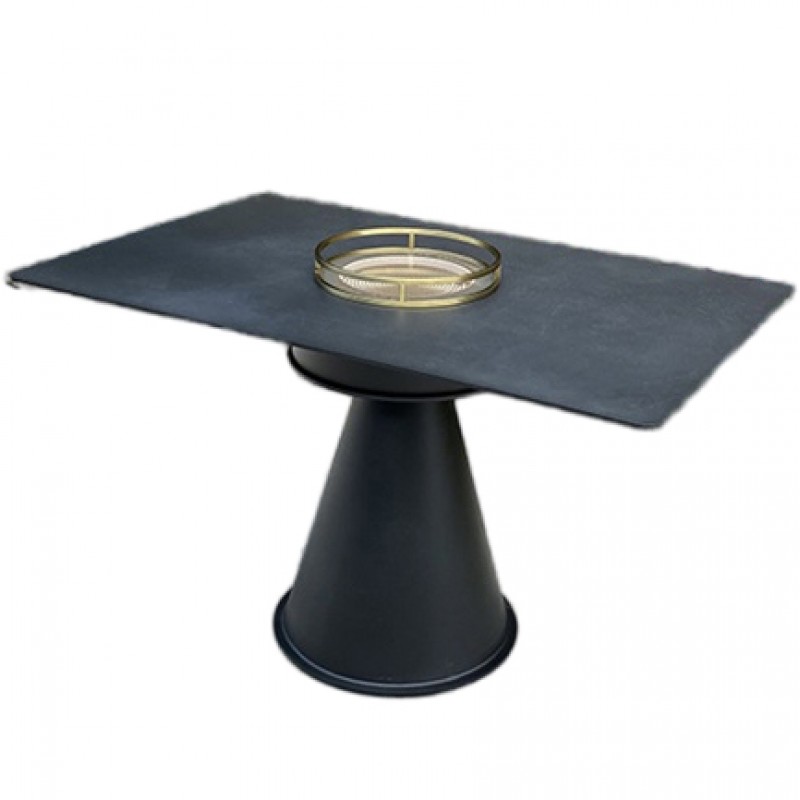 Marble countertop electric ceramic stove hot pot dining table