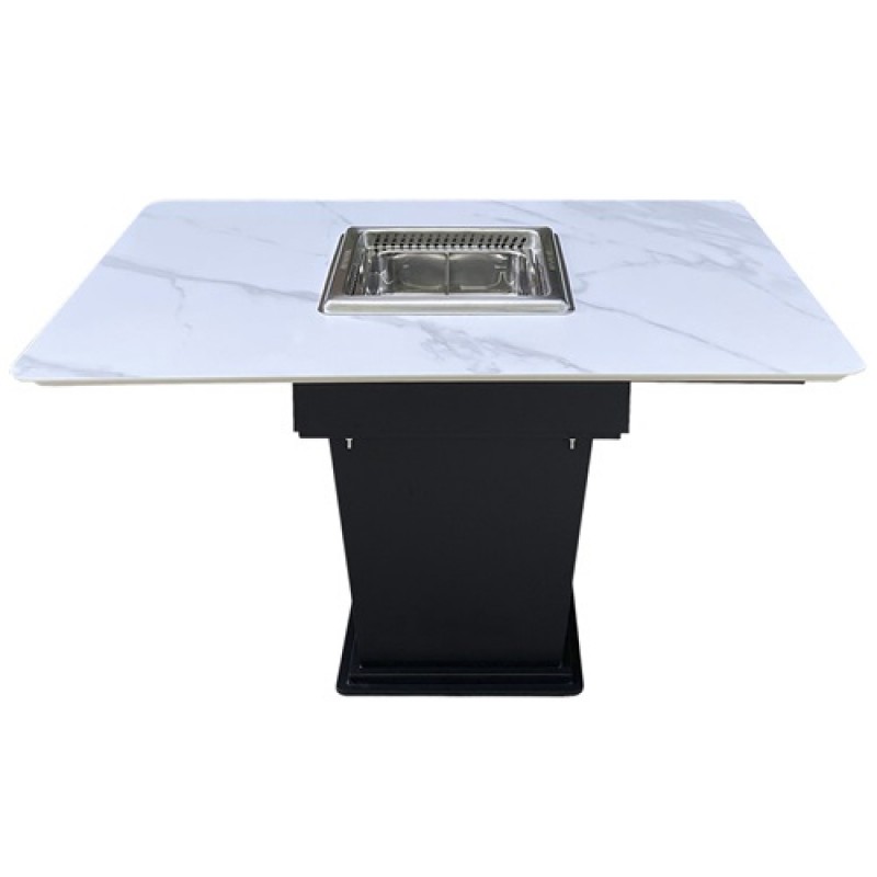 Marble purified smokeless hot pot table_self-purif...