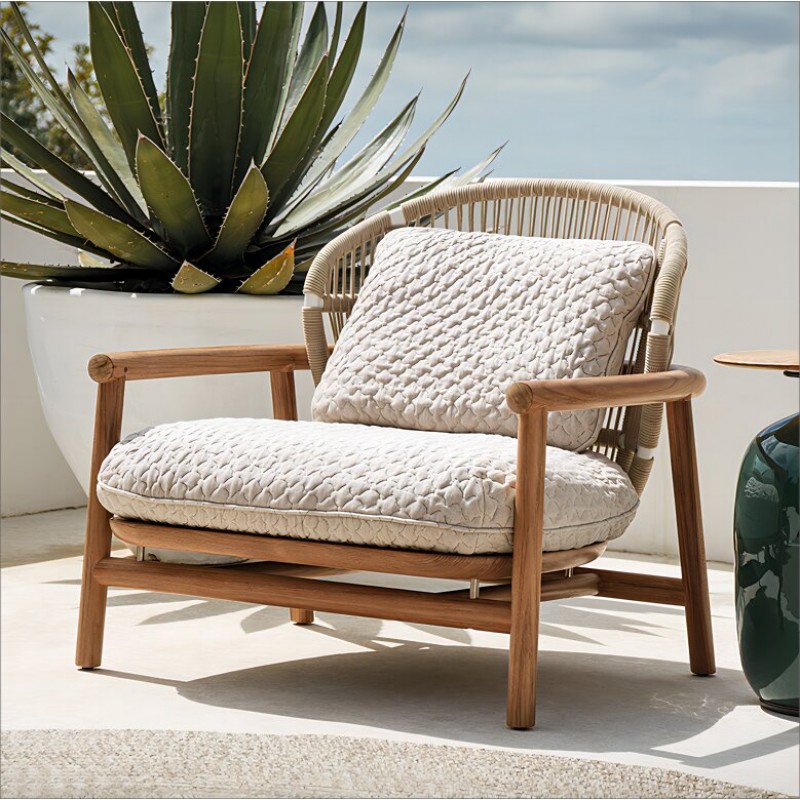 Outdoor patio leisure rattan chair