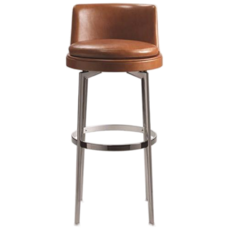 Nordic wind cafe stainless steel high chair