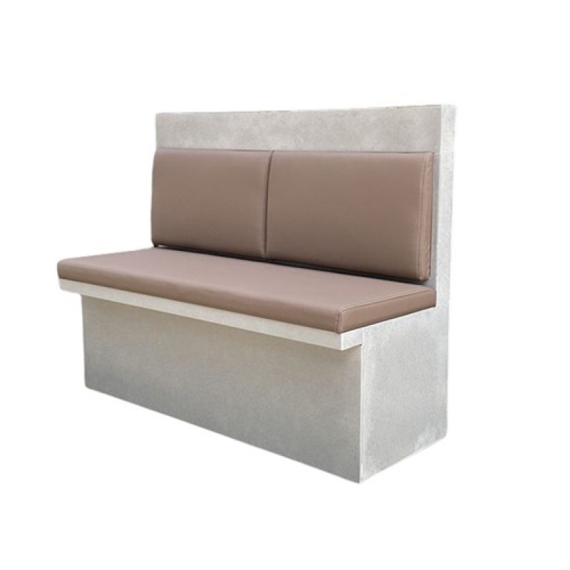 Western Restaurant Pizza Store Modern Fashion Solid Wood Double Card Sofa