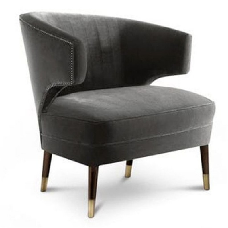 Single fabric sofa chair