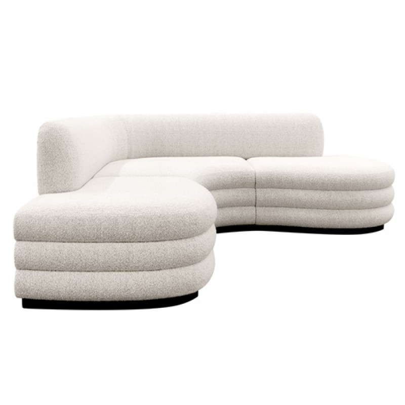 High -end club fashion fabric corner sofa