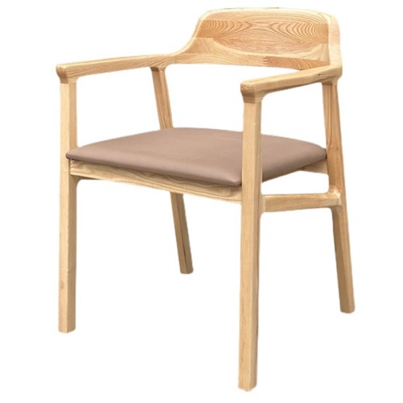 Western restaurant modern minimalist solid wood so...
