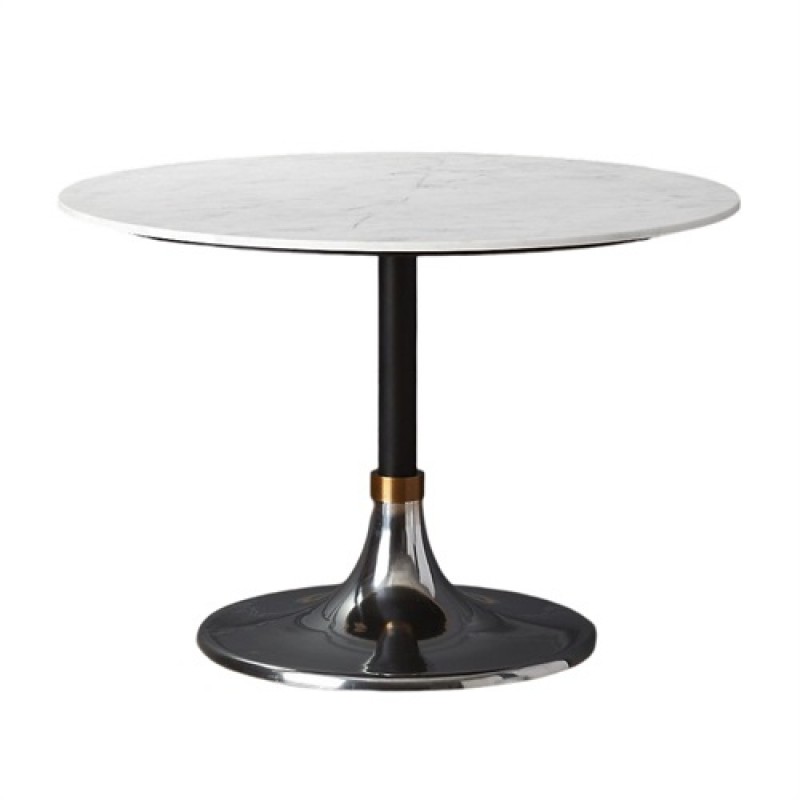 High-end fashionable marble round table in western...