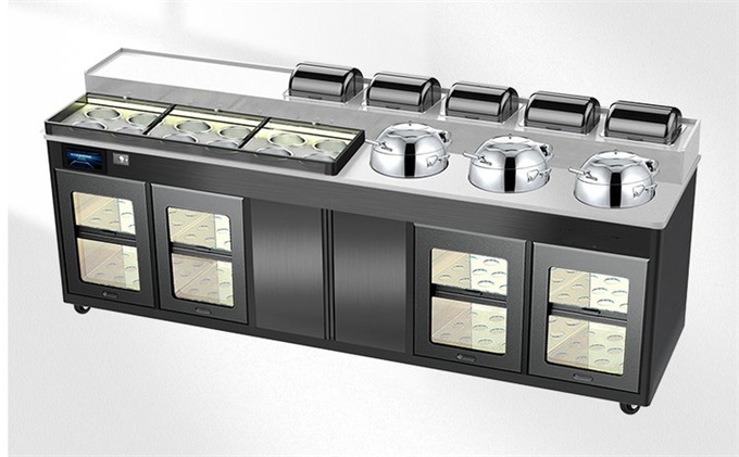 Hot Pot Seasoning Standard Bane Cabinet Buffet Sauce table