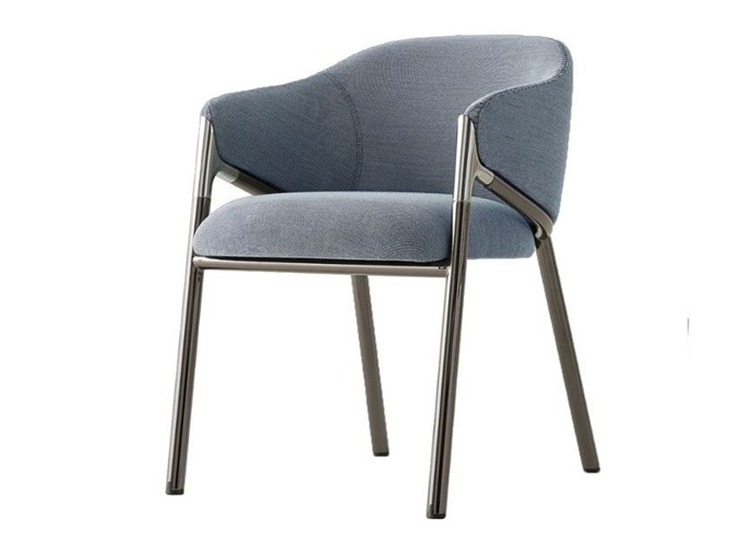 Beef steak Western restaurant stainless steel casual dining chair