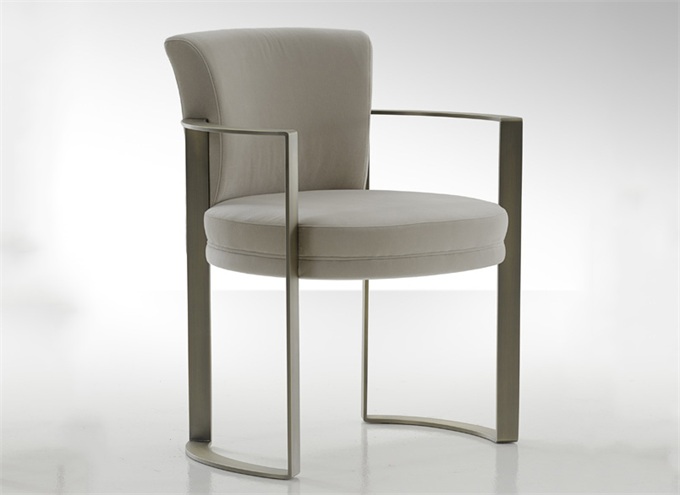Restaurant simple stainless steel thick soft bag chair