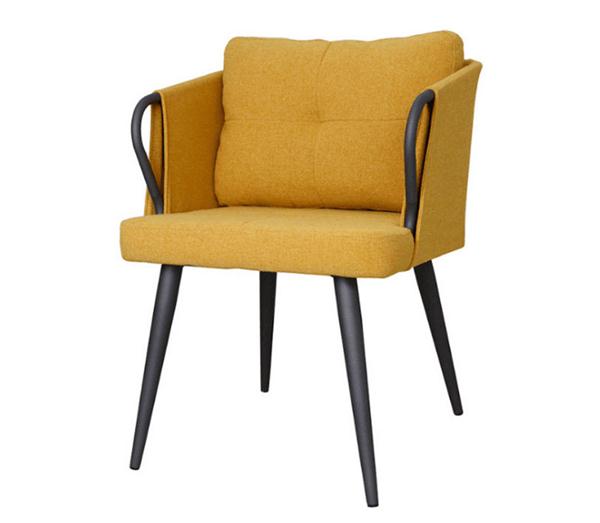 European Simple Stainless Steel Coffee Shop Casual Chair