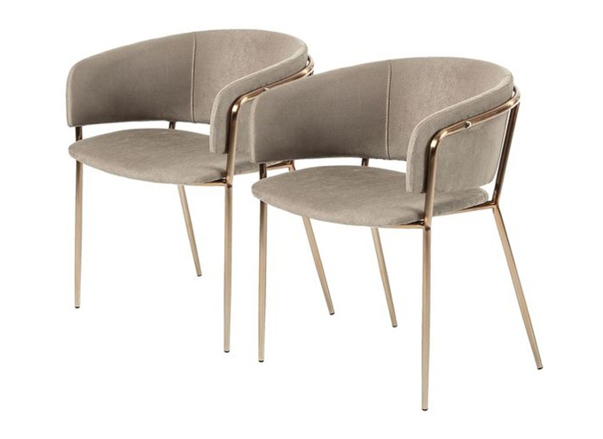 Western restaurant stainless steel light luxury chair