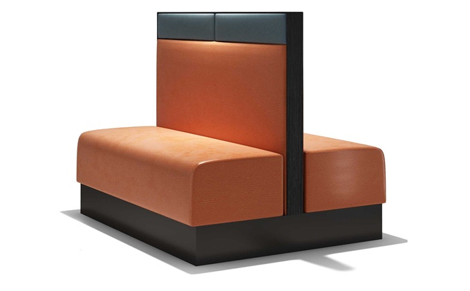 Barbecue shop hot pot restaurant double -sided card seat