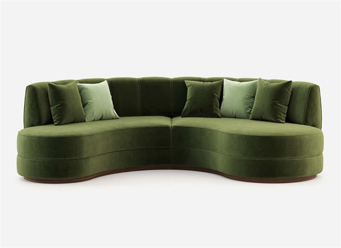 Music Bar Fashion Light luxury arc sofa