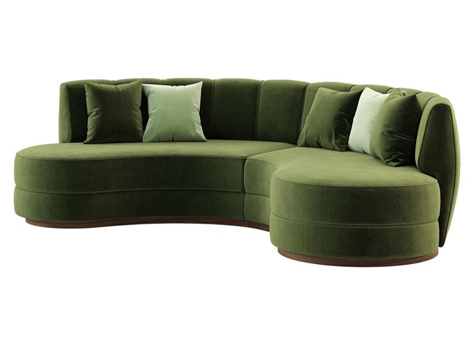 Music Bar Fashion Light luxury arc sofa