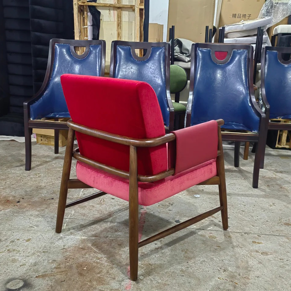 Allox wood solid wood leisure single sofa chair