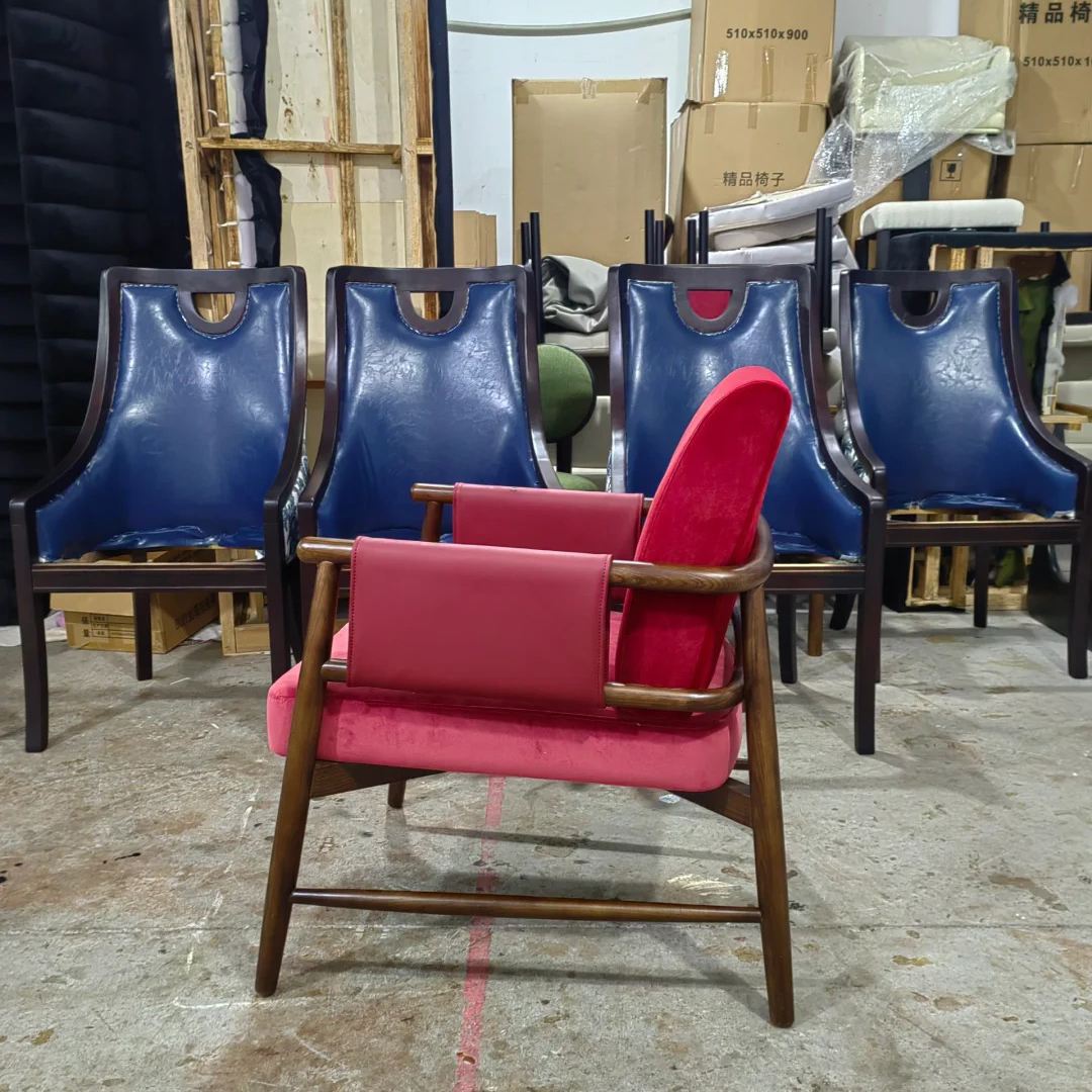 Allox wood solid wood leisure single sofa chair
